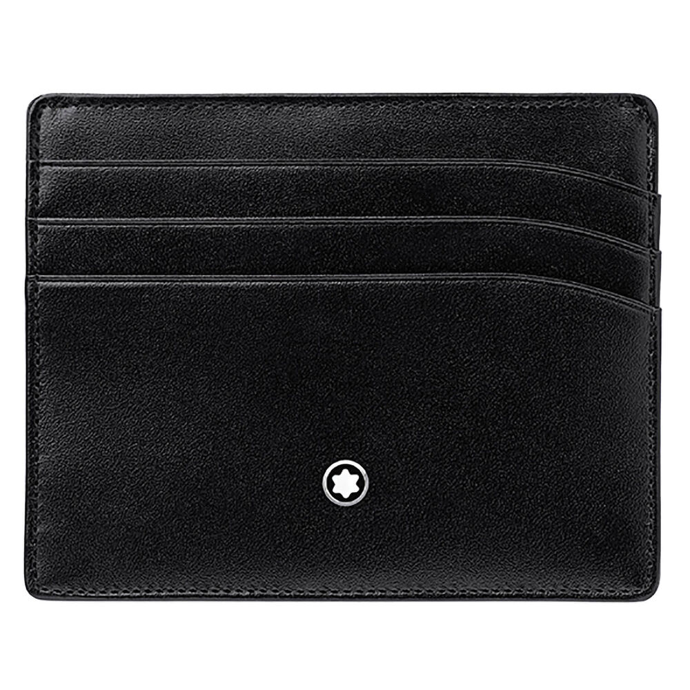 Montblanc Meisterstuck black leather 6 credit card holder