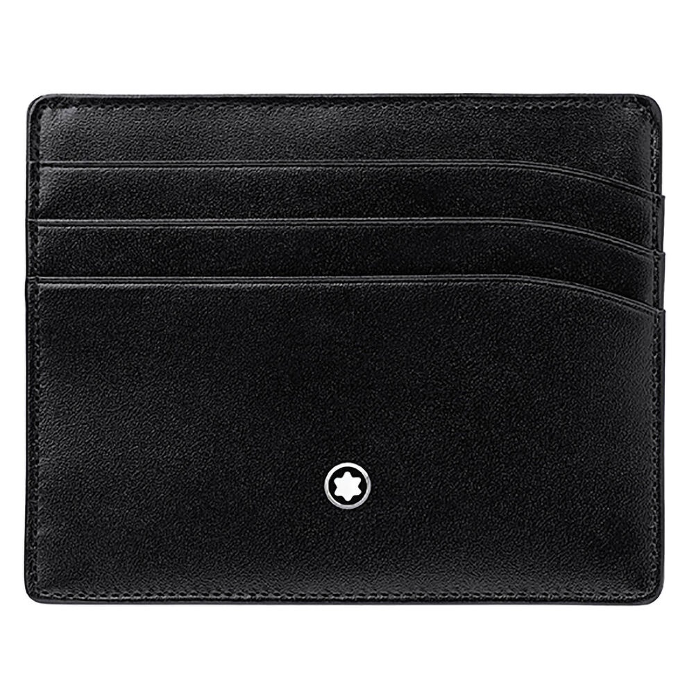 Montblanc Meisterstuck black leather 6 credit card holder image number 0