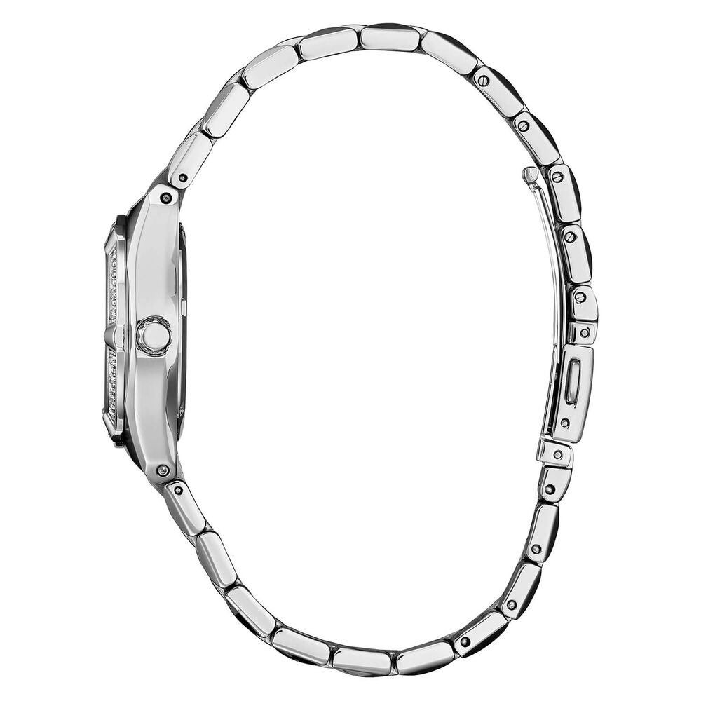 Citizen Eco-Drive Corso 28mm Champagne Dial Diamond Bezel Steel Bracelet Watch image number 2