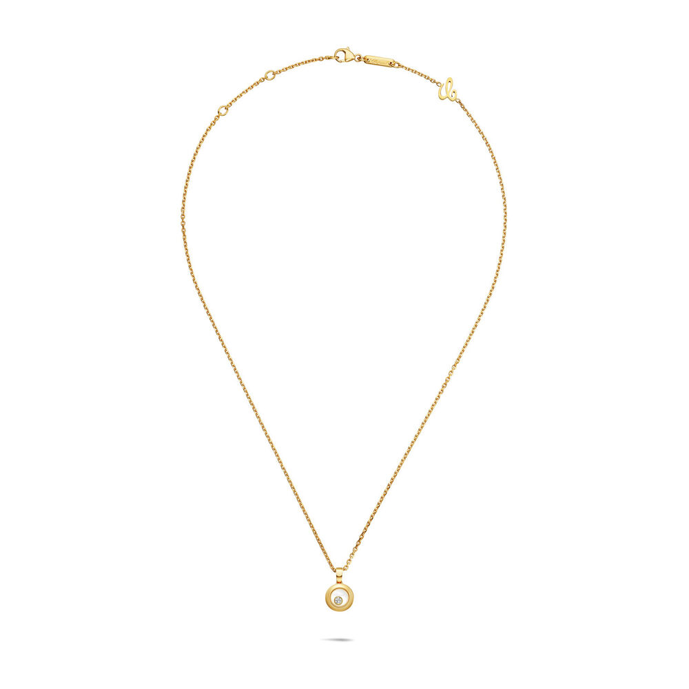 Chopard 18ct Yellow Gold Happy Diamond Icon Round Pendant image number 2