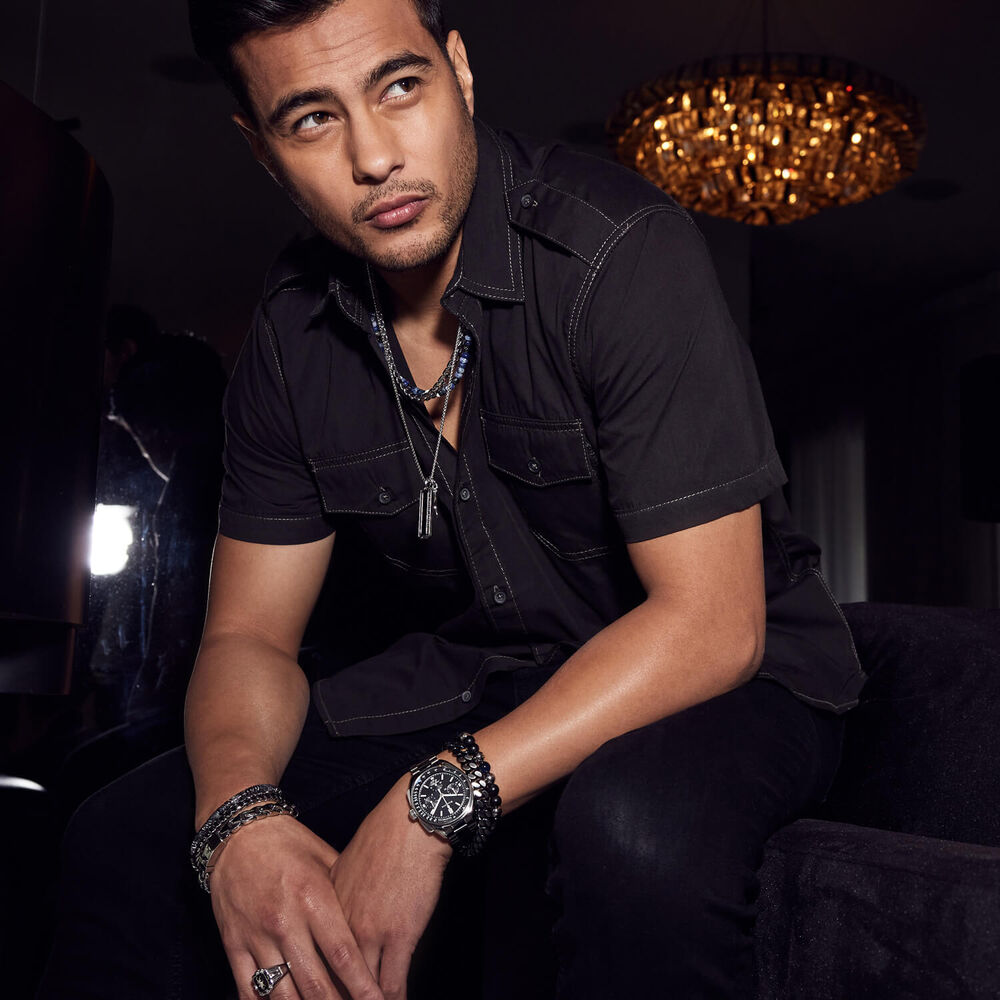 Bulova Lunar Pilot 43.5mm Black Dial Stainless Steel Bracelet Chronograph Watch