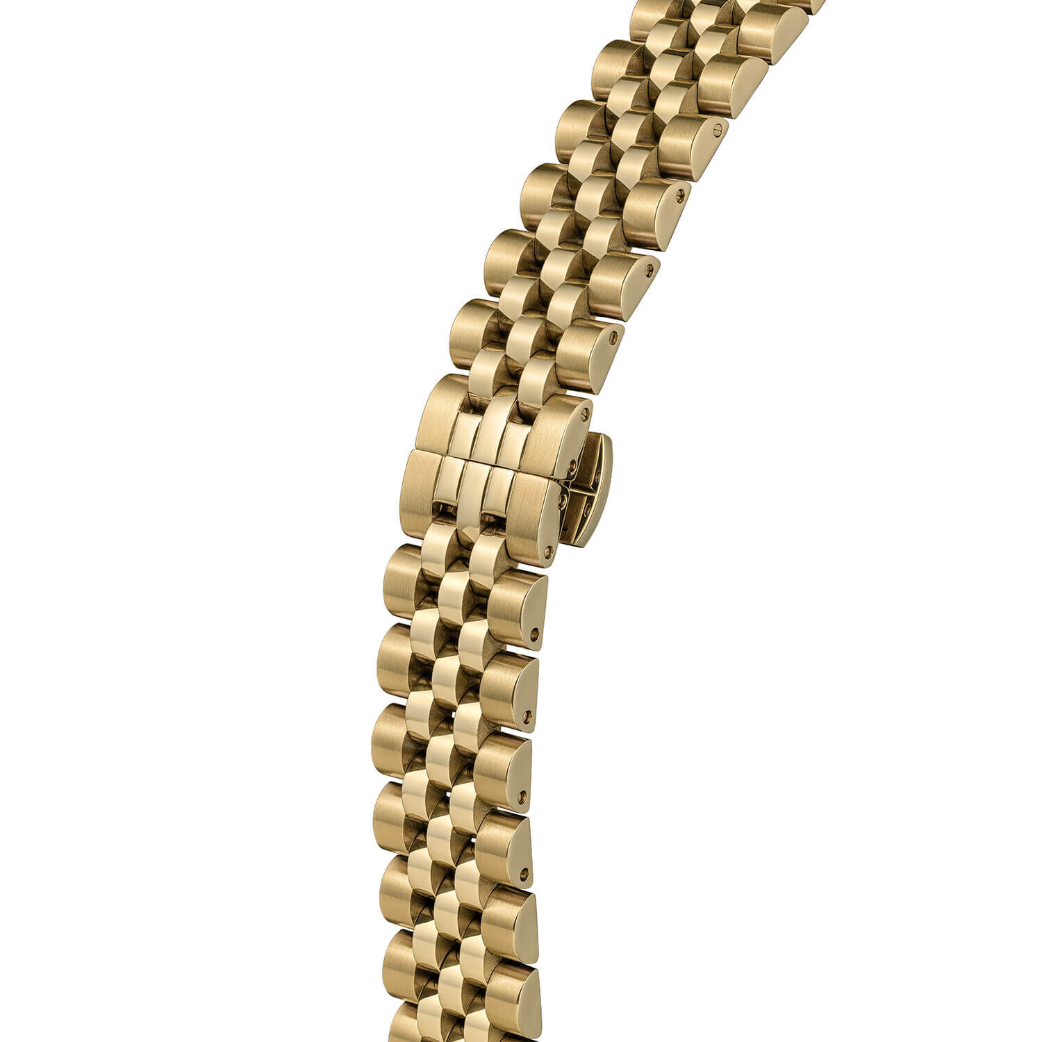 VW Little Wallace 32mm Green Dial Gold Steel Bracelet Watch