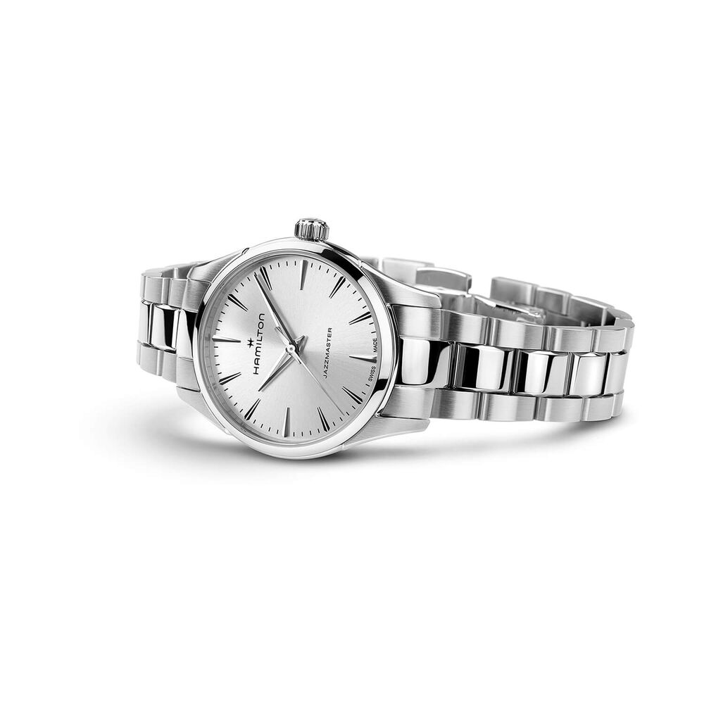 Hamilton Jazzmaster Quartz 32mm Silver Dial Steel Bracelet Watch