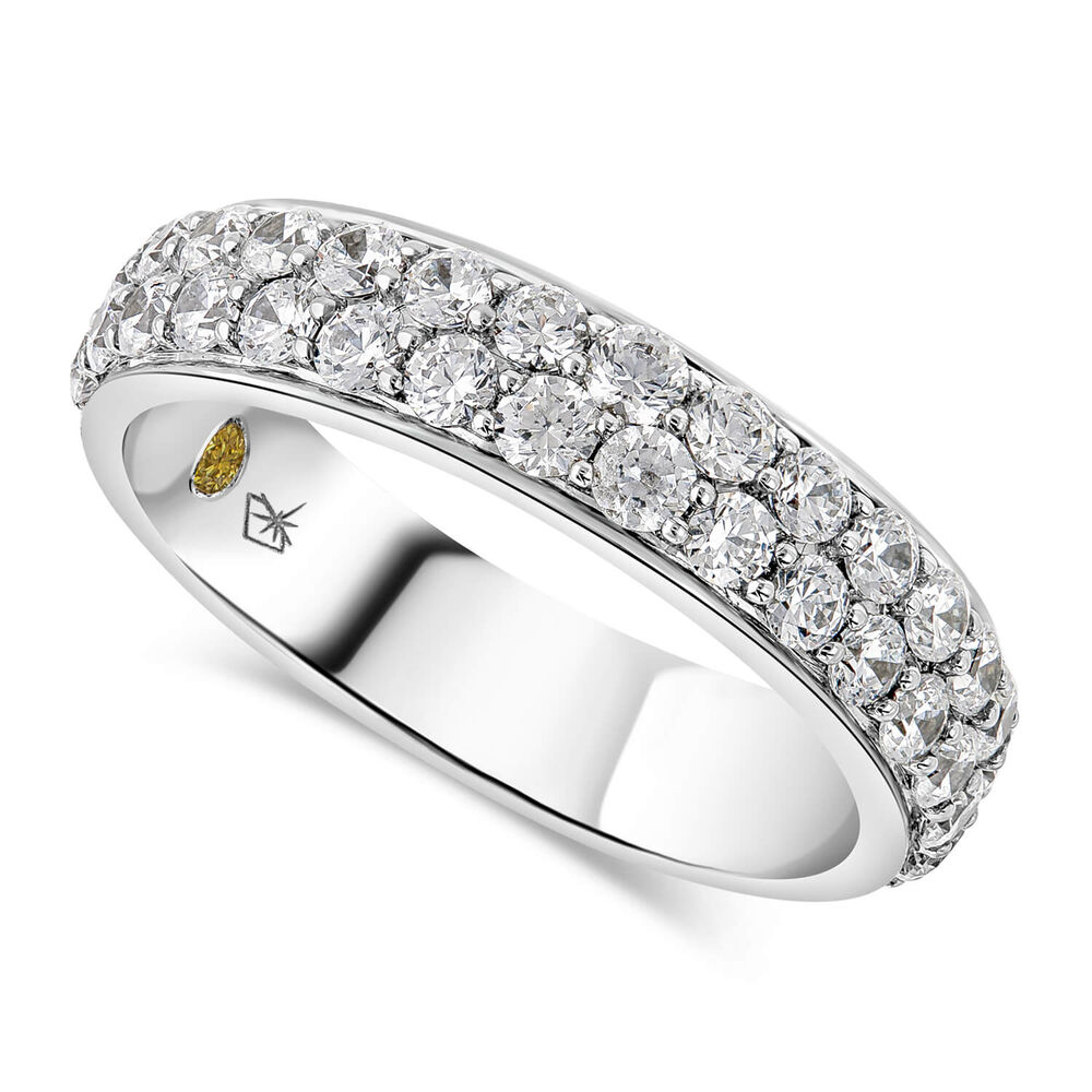 Northern Star 1.00ct Diamond Row 18ct White Gold Ring