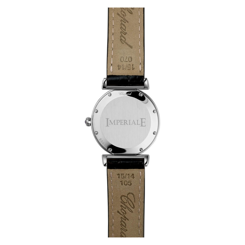 Pre-Owned Chopard Imperiale Quartz 28mm White Dial Black Leather Strap Watch image number 1