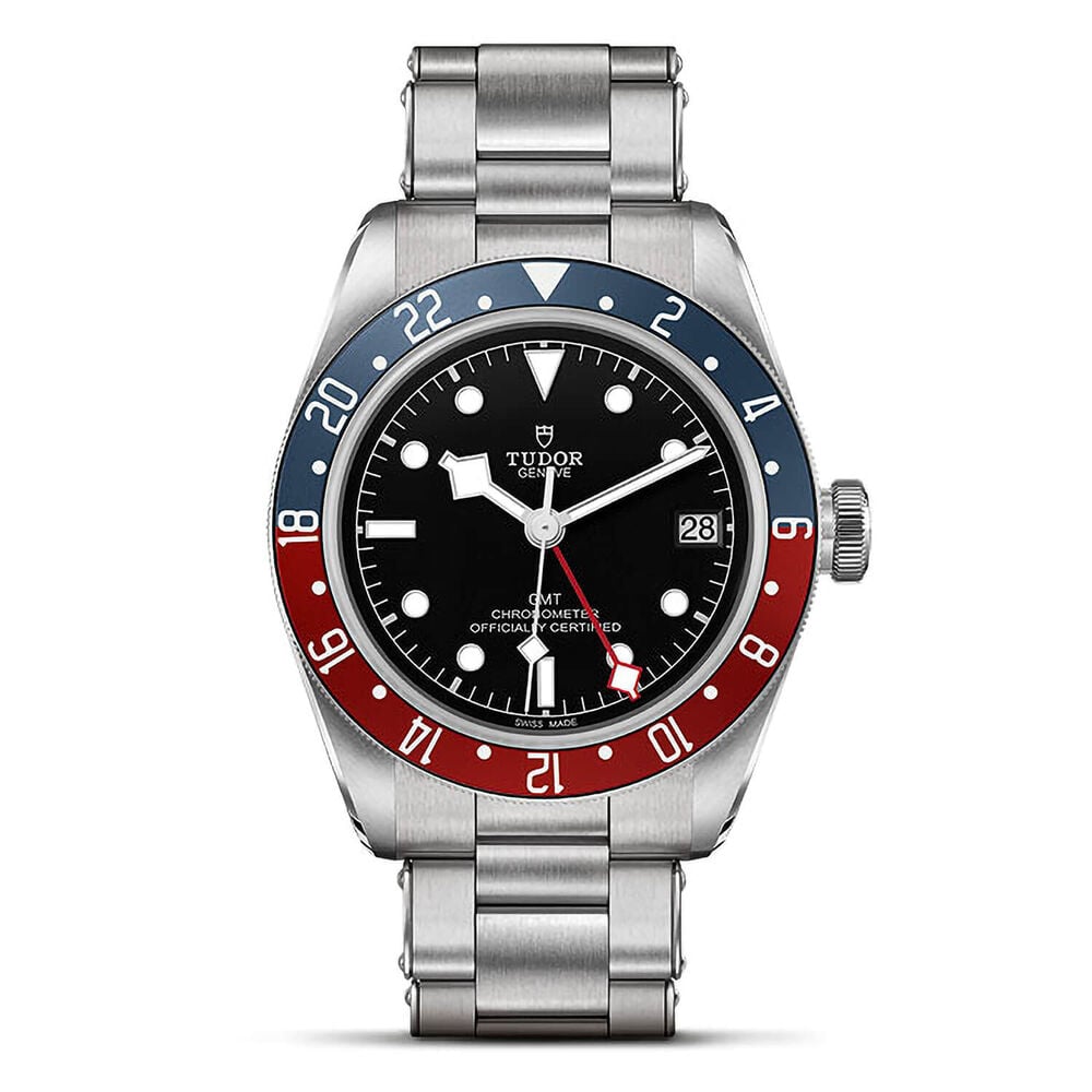 TUDOR Black Bay GMT Black Dial Steel Bracelet Men's Watch