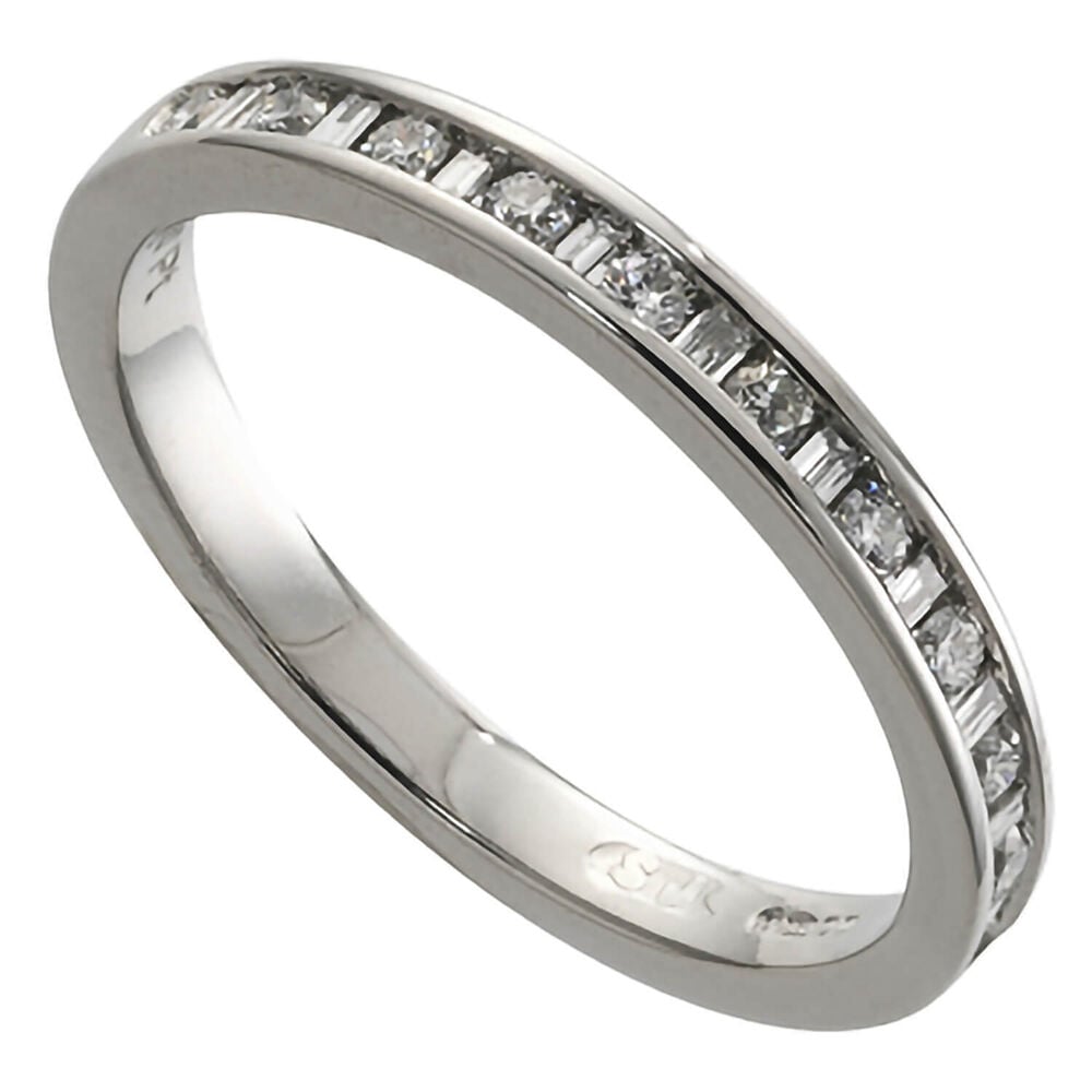 Ladies' platinum 0.25 carat diamond wedding ring image number 0