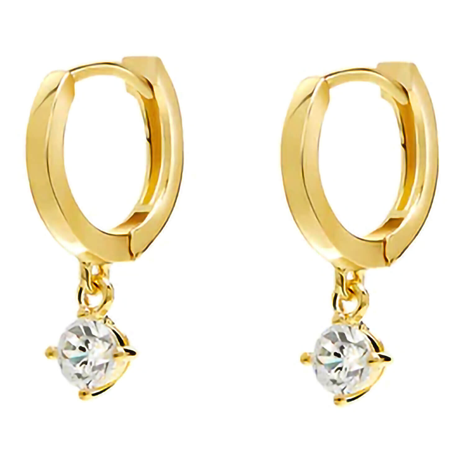 CARAT London Tilda Gold Vermeil Zirconia Hoop Earrings
