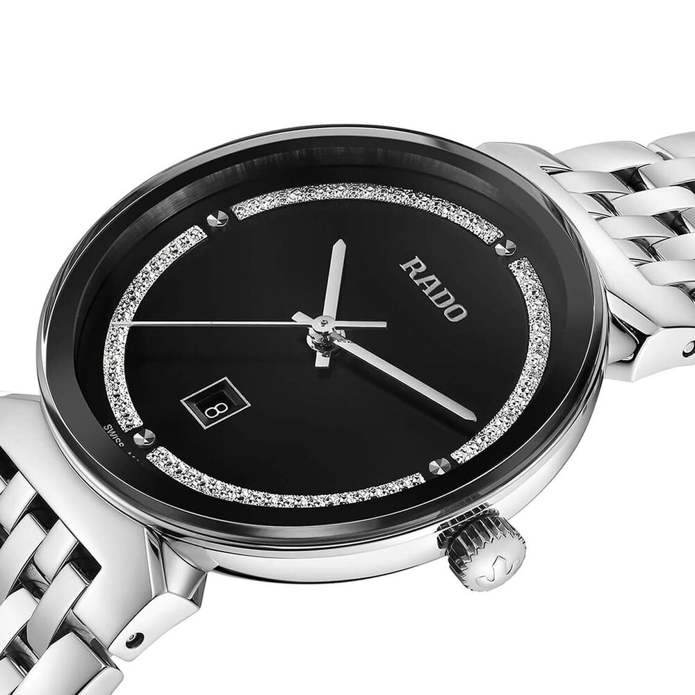Rado Florence 30mm Black Dial Stainless Steel Bracelet Watch image number 1