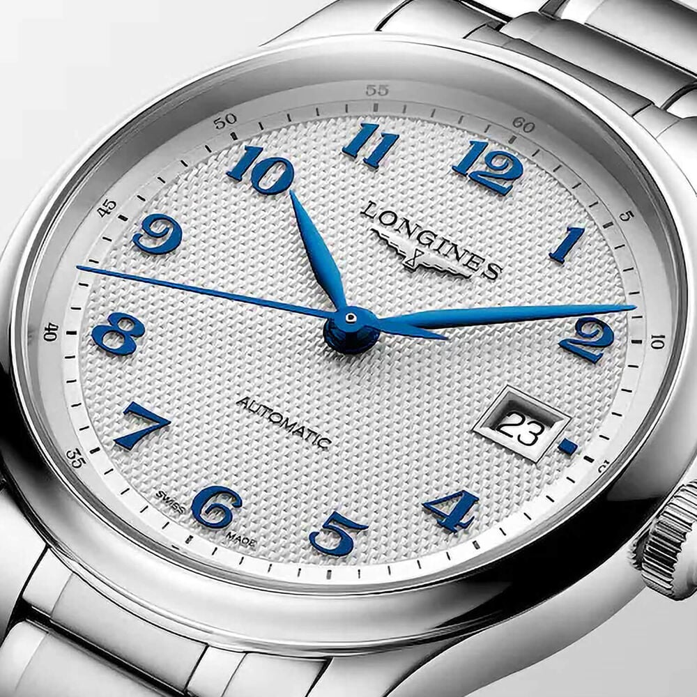 Longines Master Collection 39mm Silver Dial Stainless Steel Bracelet Watch
