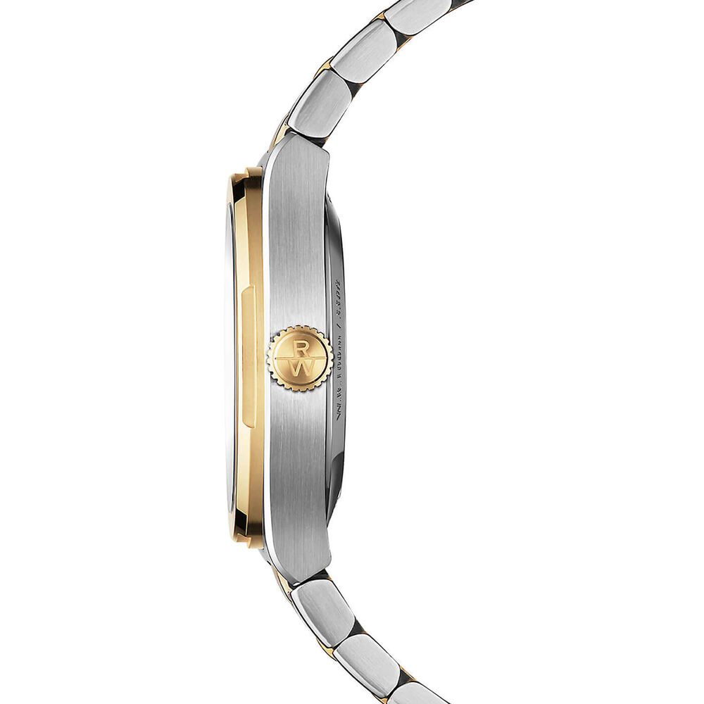 Raymond Weil A.R.T. 38mm Blue Dial Yellow Gold PVD Steel Bracelet Watch