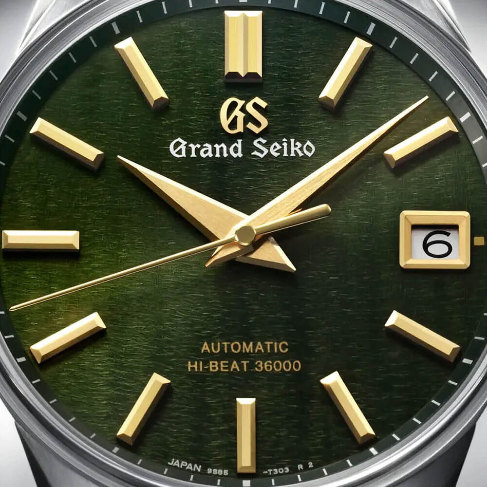 Grand Seiko Heritage The 'Rikka' Summer Breeze 40mm Dark Green Dial Steel Bracelet Watch image number 1