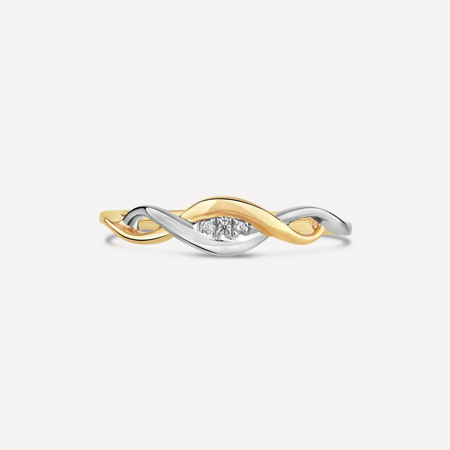 Two tone infinity discount ring
