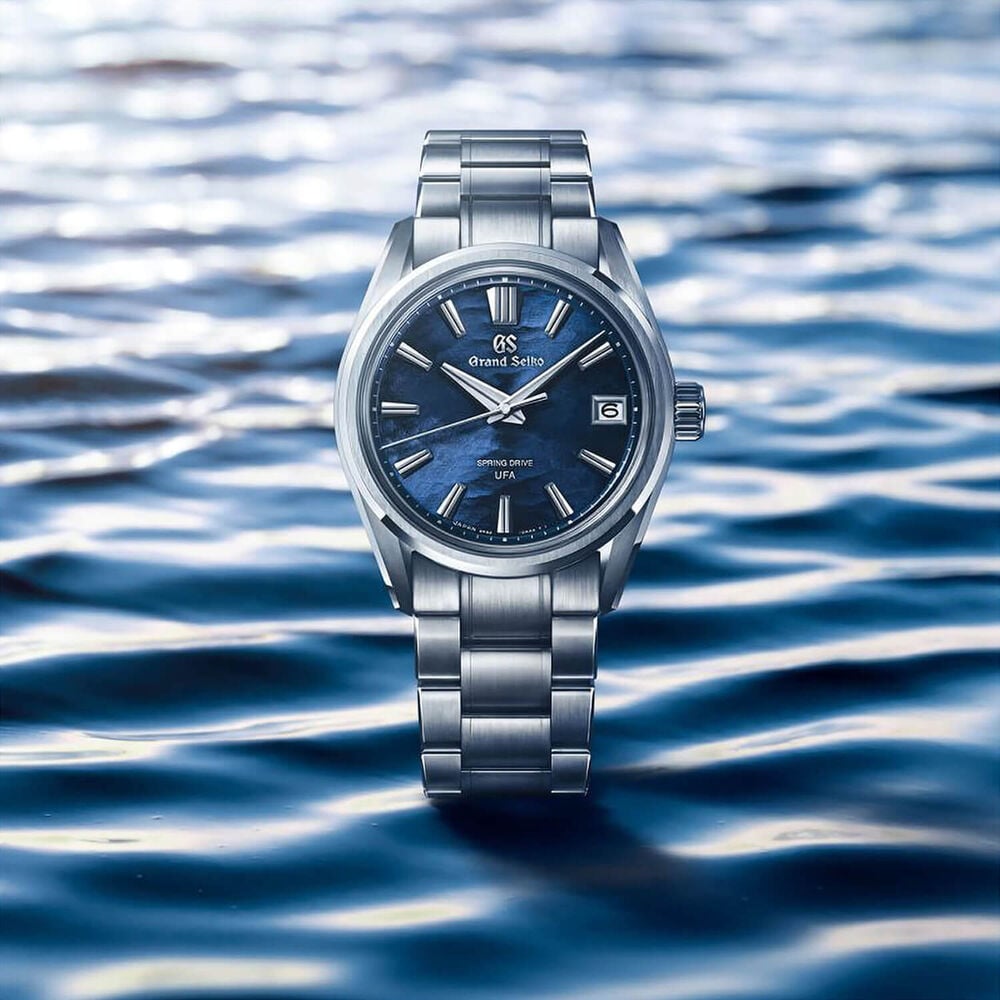 Grand Seiko Evolution 9 'Lake Suwa Summer Sun' Spring Drive UFA 37mm Steel Bracelet Watch
