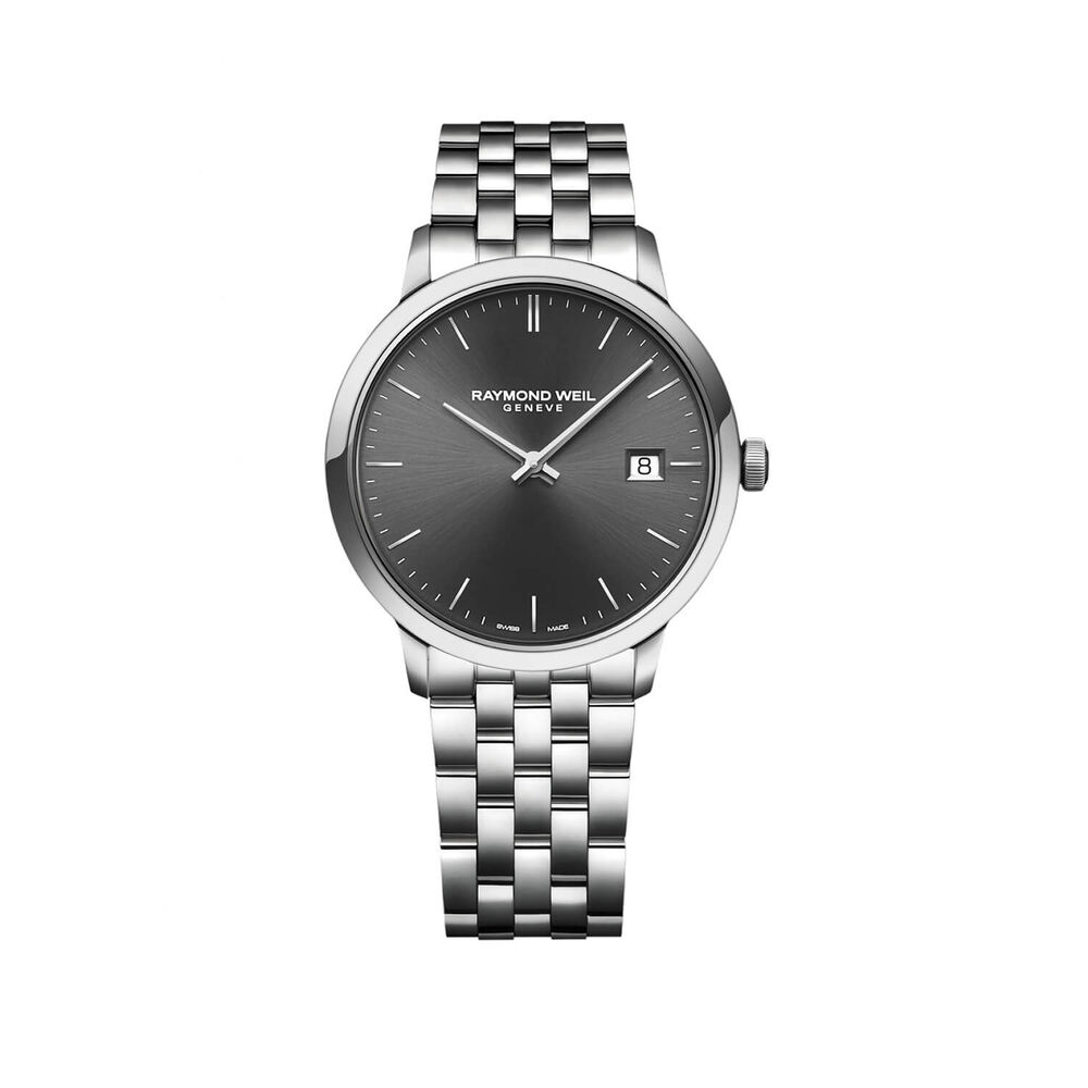 Raymond Weil Toccata Mens 39mm Steel Grey Dial Quartz Watch image number 0
