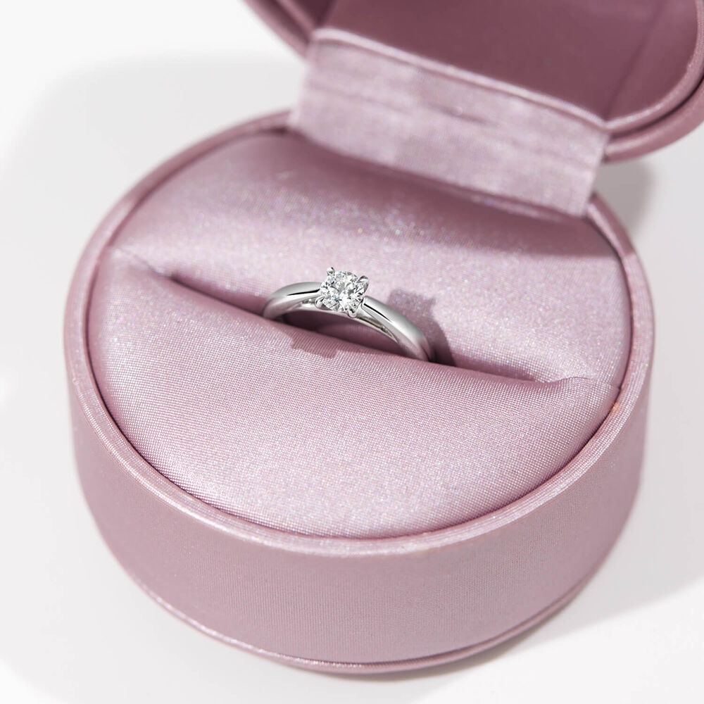 Platinum 0.40ct Amia Diamond Solitaire Ring image number 2