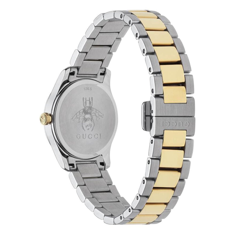 Gucci G -Timeless 27mm Silver Feline Head Yellow Gold Steel Case Watch image number 1