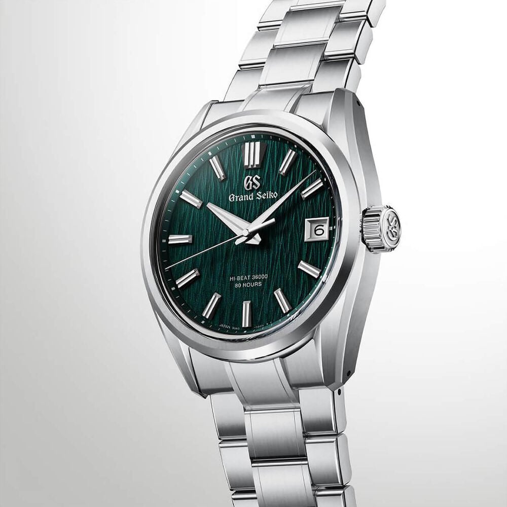 Grand Seiko Evolution 9 'Green Birch' Hi-Beat 40mm Steel Bracelet Watch