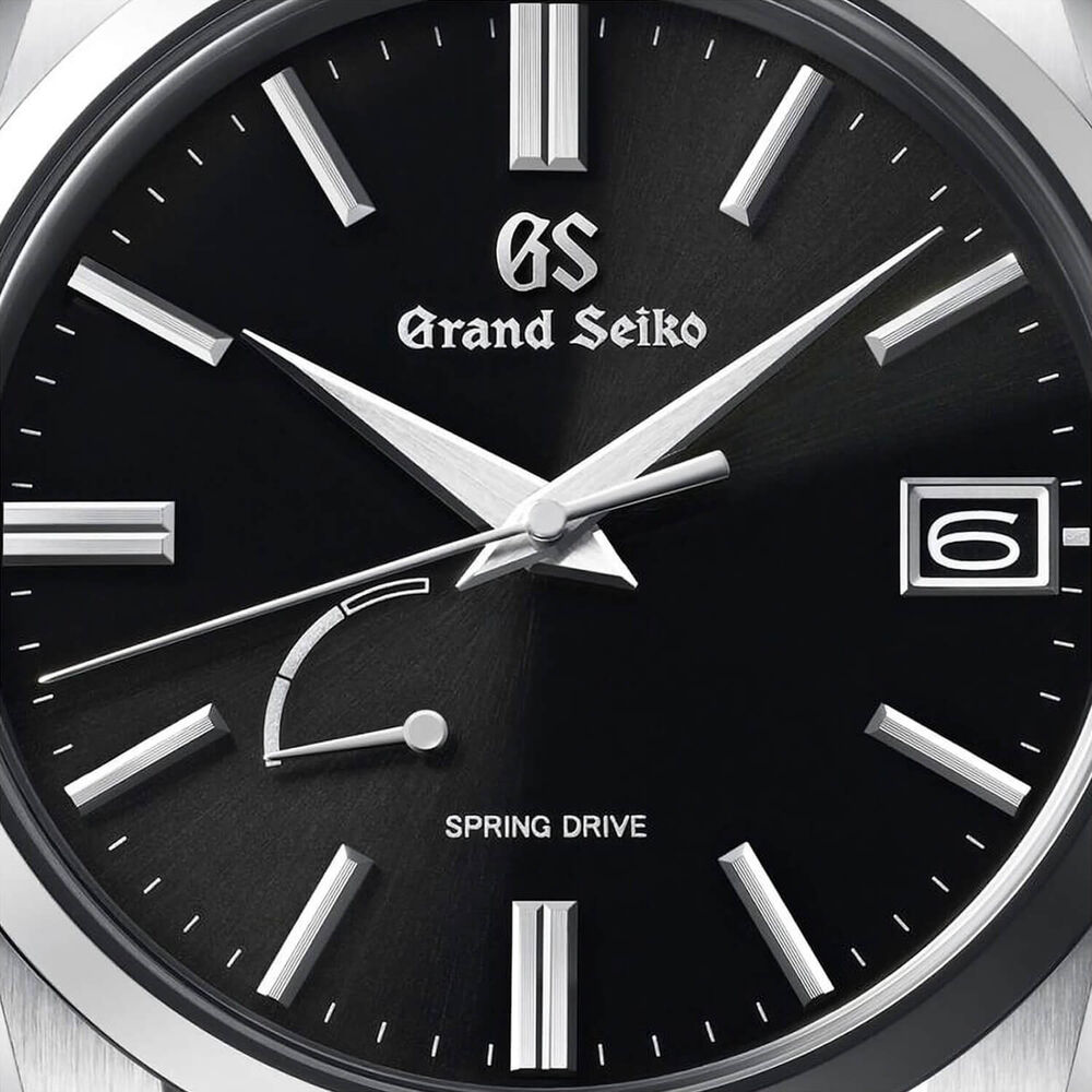 Grand Seiko ‘Deep-Black’ Spring Drive 40mm Black Dial Steel Bracelet Watch