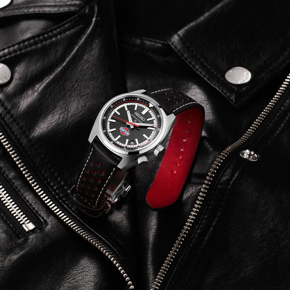 Seiko Prospex Speedtimer Compact 6R x DATSUN Fairlady Z Limited Edition 39.5mm Dial Strap Watch image number 9