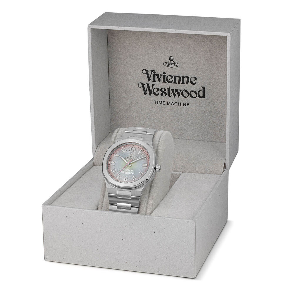Vivienne Westwood Merton 38mm Multi Coloured Dial Steel Bracelet Watch image number 6