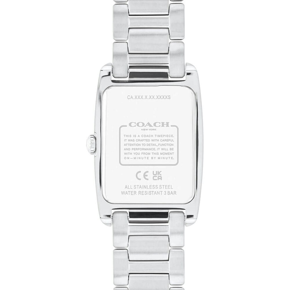 Coach Reese 24mm White Dial Crystal Set Two Tone Bracelet Watch