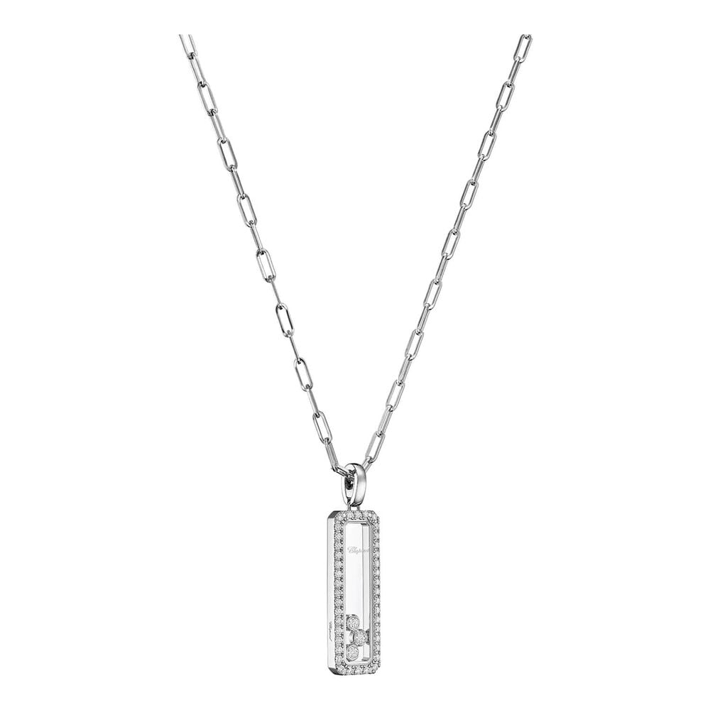 Chopard Happy Diamonds Icons 0.43ct Diamond 18ct White Gold Rectangular Pendant