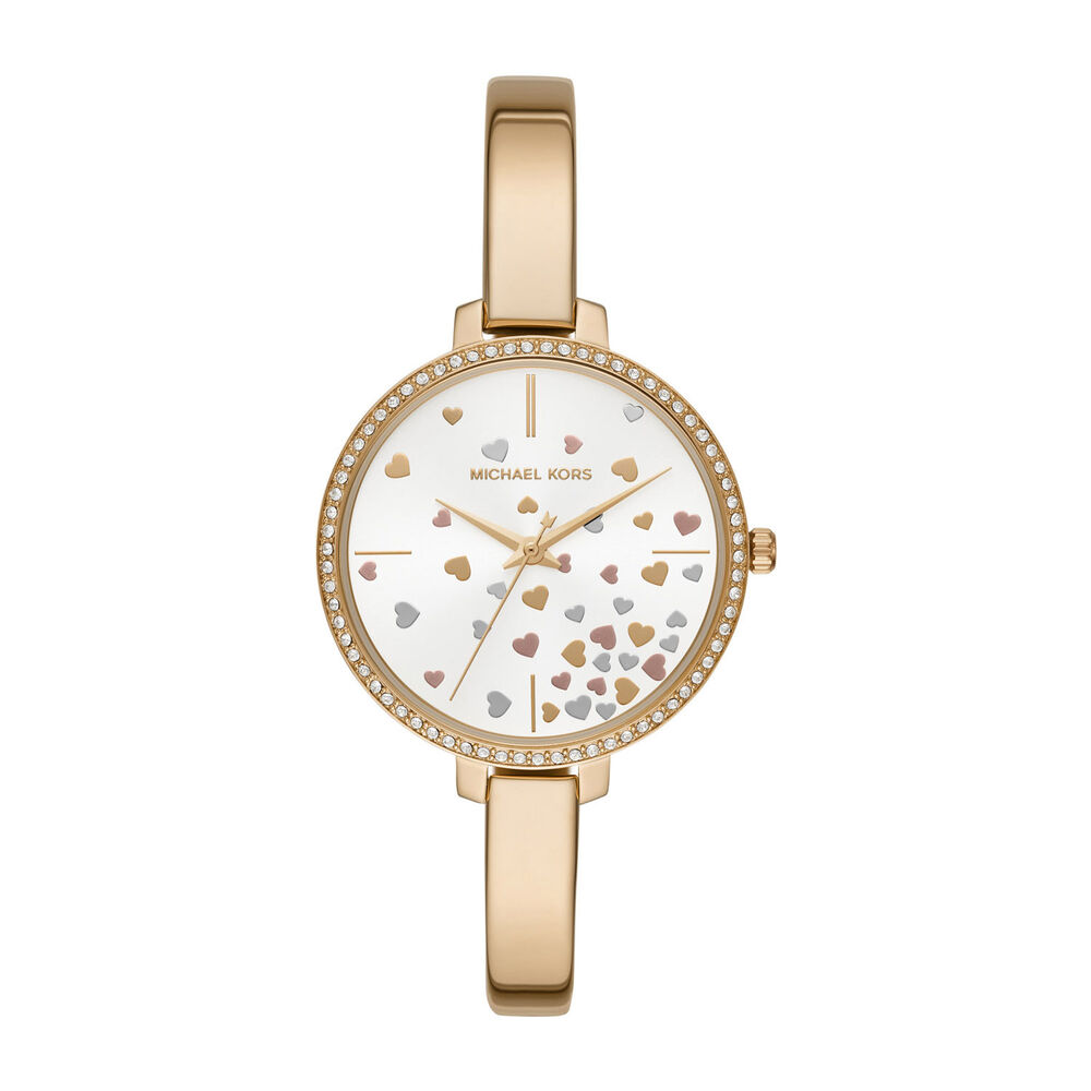 Michael Kors Jaryn Yellow Gold Hearts 36mm Ladies' Watch image number 0