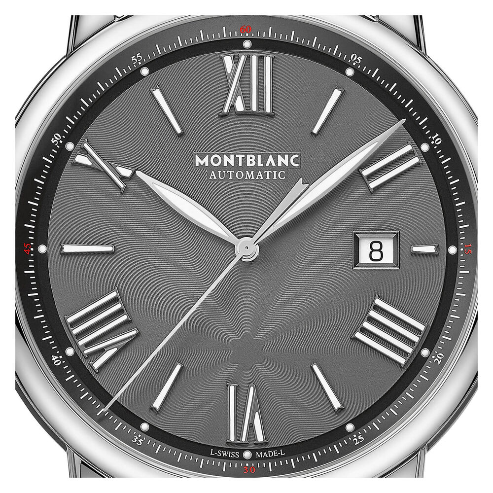 Montblanc Star Legacy 43mm Grey Dial & Strap Watch image number 1
