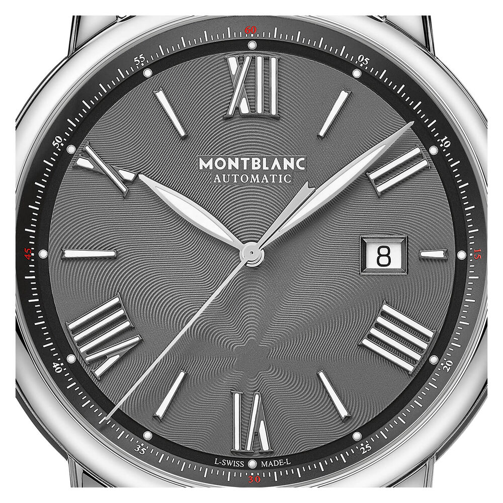 Montblanc Star Legacy 43mm Grey Dial & Strap Watch