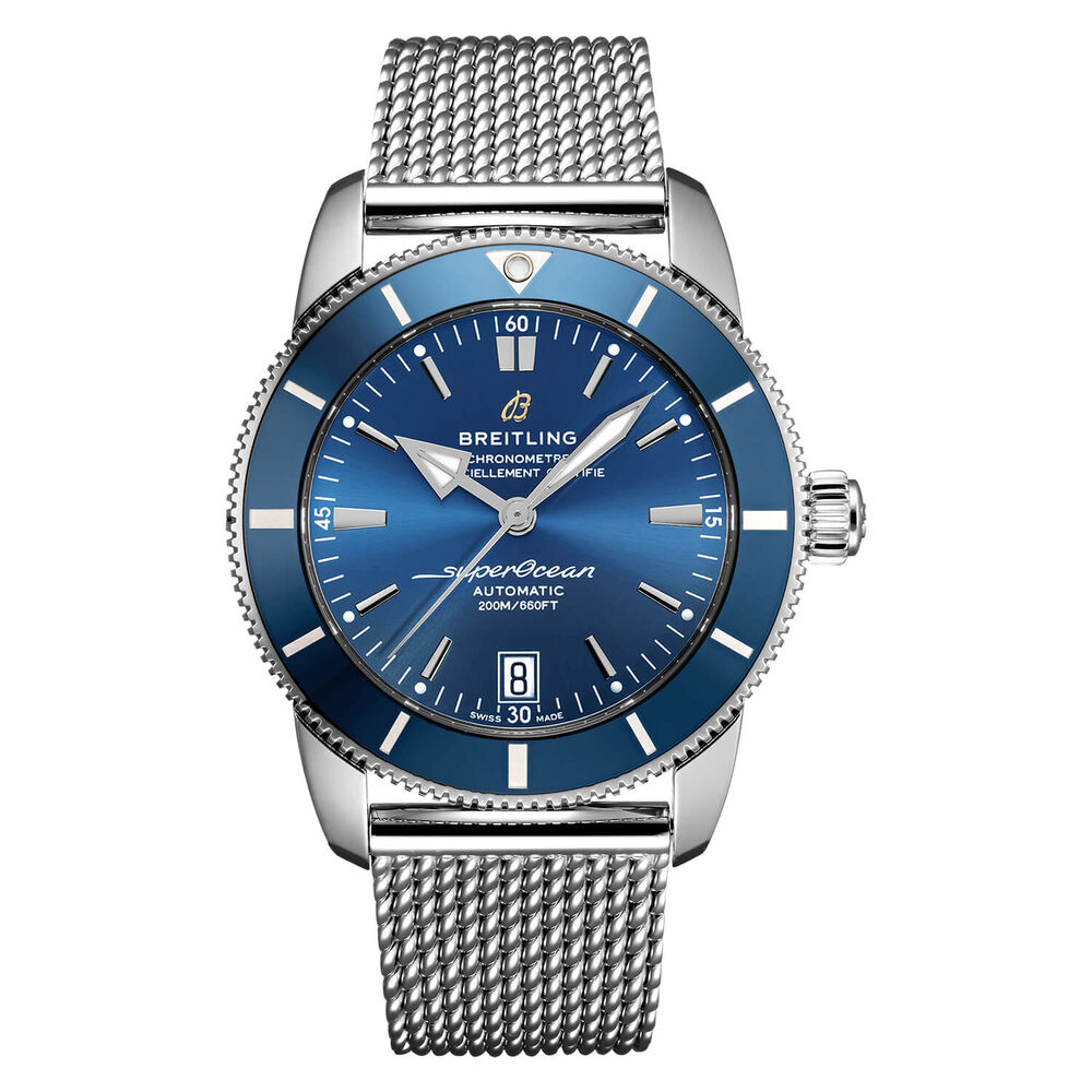 Breitling Superocean Heritage II 42 Blue Dial Stainless Steel Bracelet image number 0