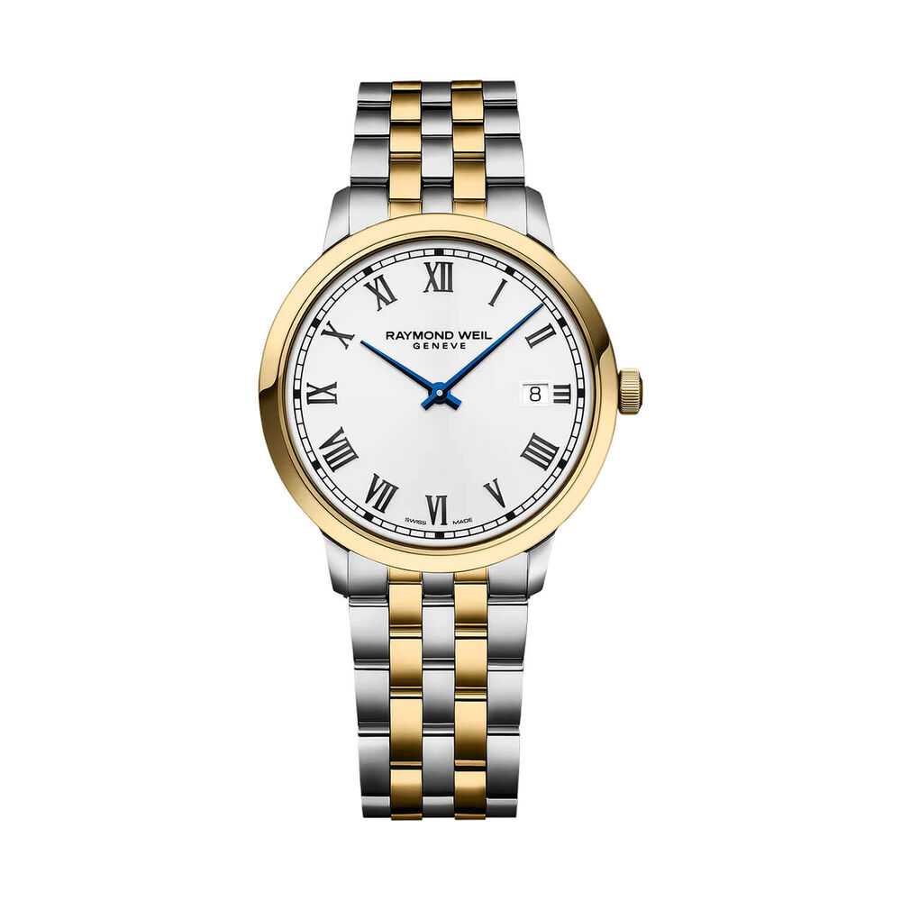 Raymond Weil Toccata Classic 39mm White Dial Two Tone Steel Bracelet Watch