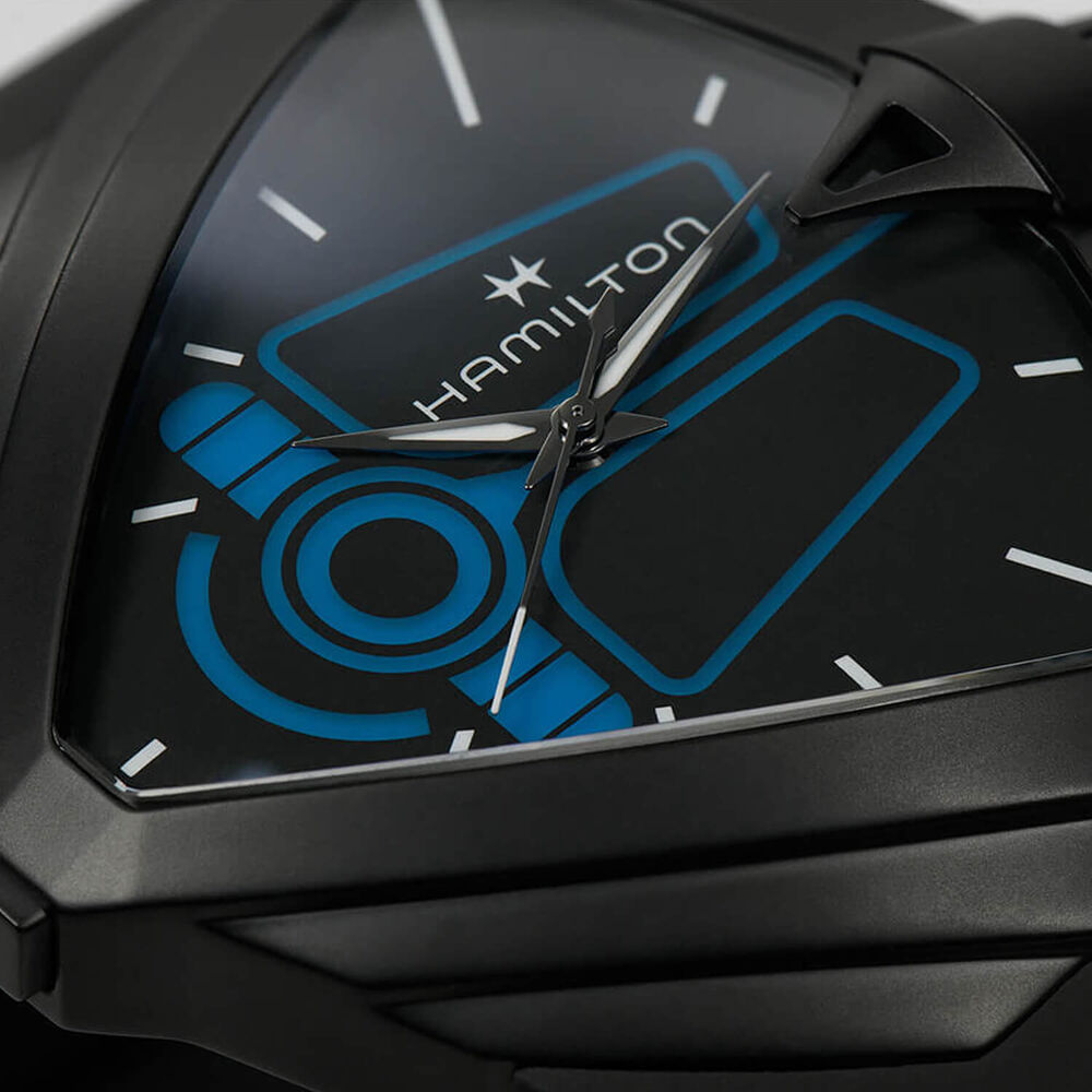 Hamilton Ventura XXL Bright Dune Limited Edition Black Dial Rubber Strap Watch image number 7