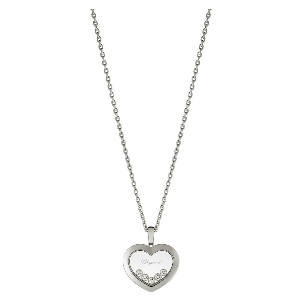 Chopard Happy Diamonds Icons 18ct White Gold 0.25ct Diamond Necklace image number 0