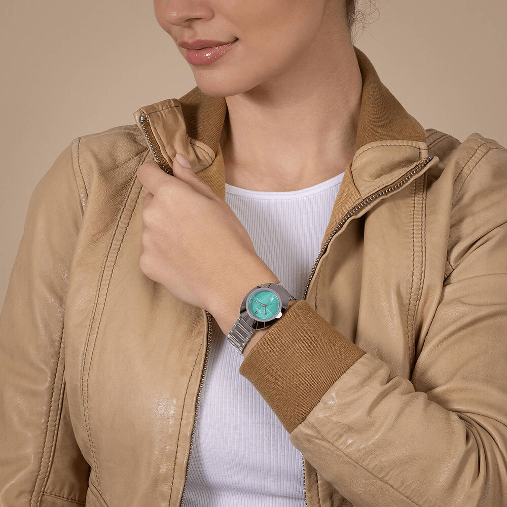 Rado DiaStar Original Automatic 30mm Green Dial Stainless Steel Bracelet Watch image number 2