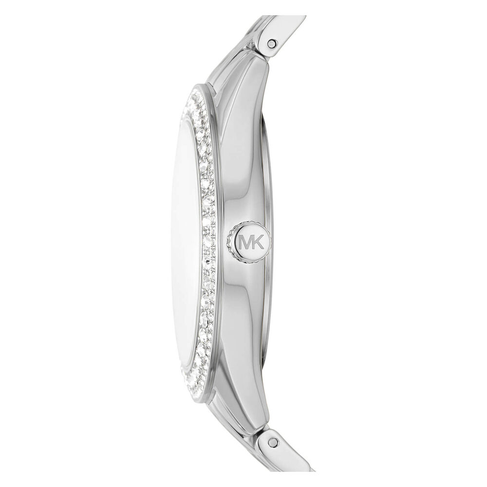 Michael Kors Harlowe 38mm Silver Crystal Dial & Bezel Bracelet Watch image number 1