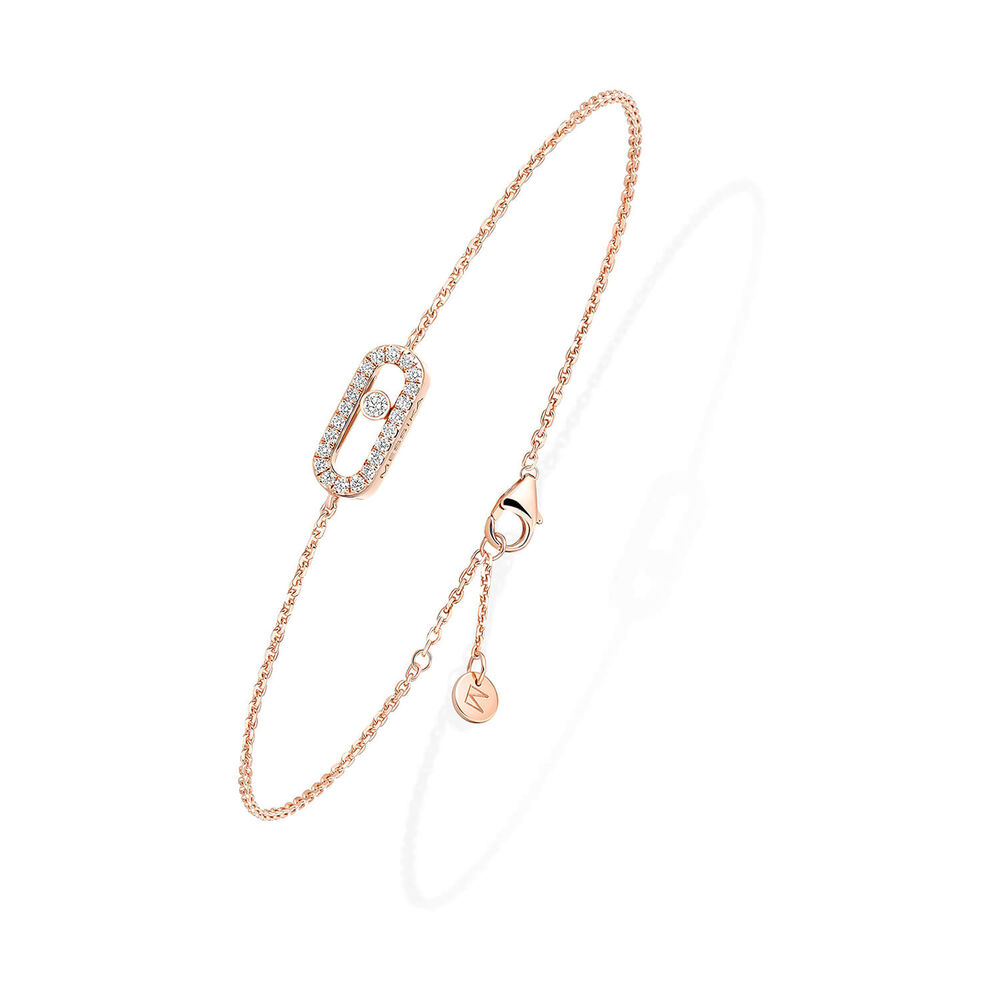 Messika Care(s) 0.07ct Diamond Rose Gold Bracelet
