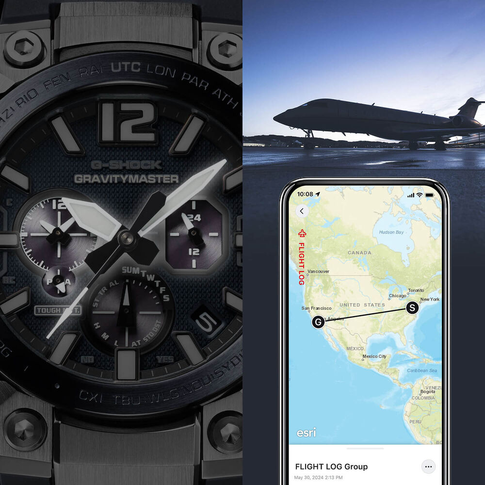 G-SHOCK Master of G Gravitymaster 56.7mm Black Dial & Grey Strap Watch