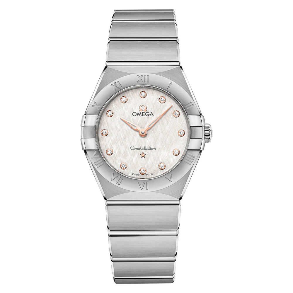 Omega Constellation Diamond Silk Dial 28mm Ladies' Watch image number 0
