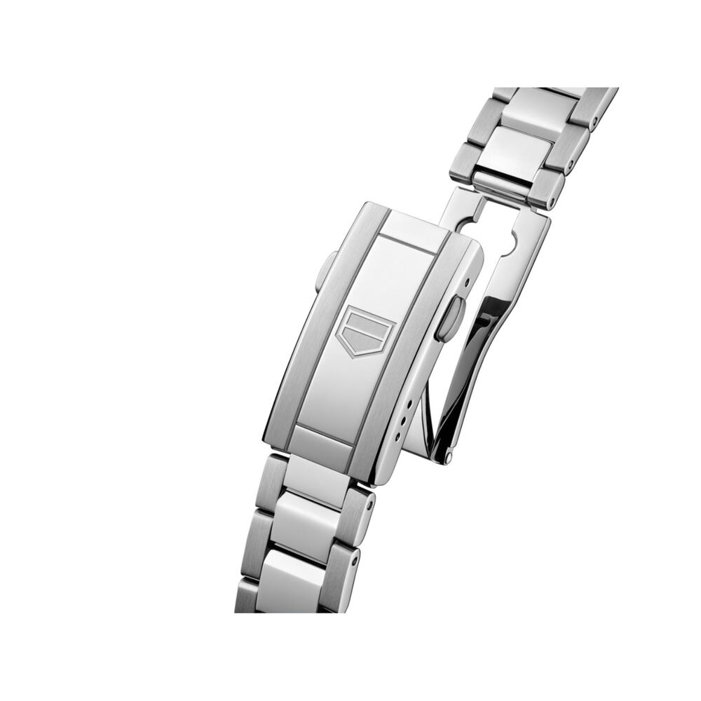 TAG Heuer Aquaracer Professional 200 Solargraph 34mm Pink Dial Diamond Dot Steel Bracelet Watch image number 4