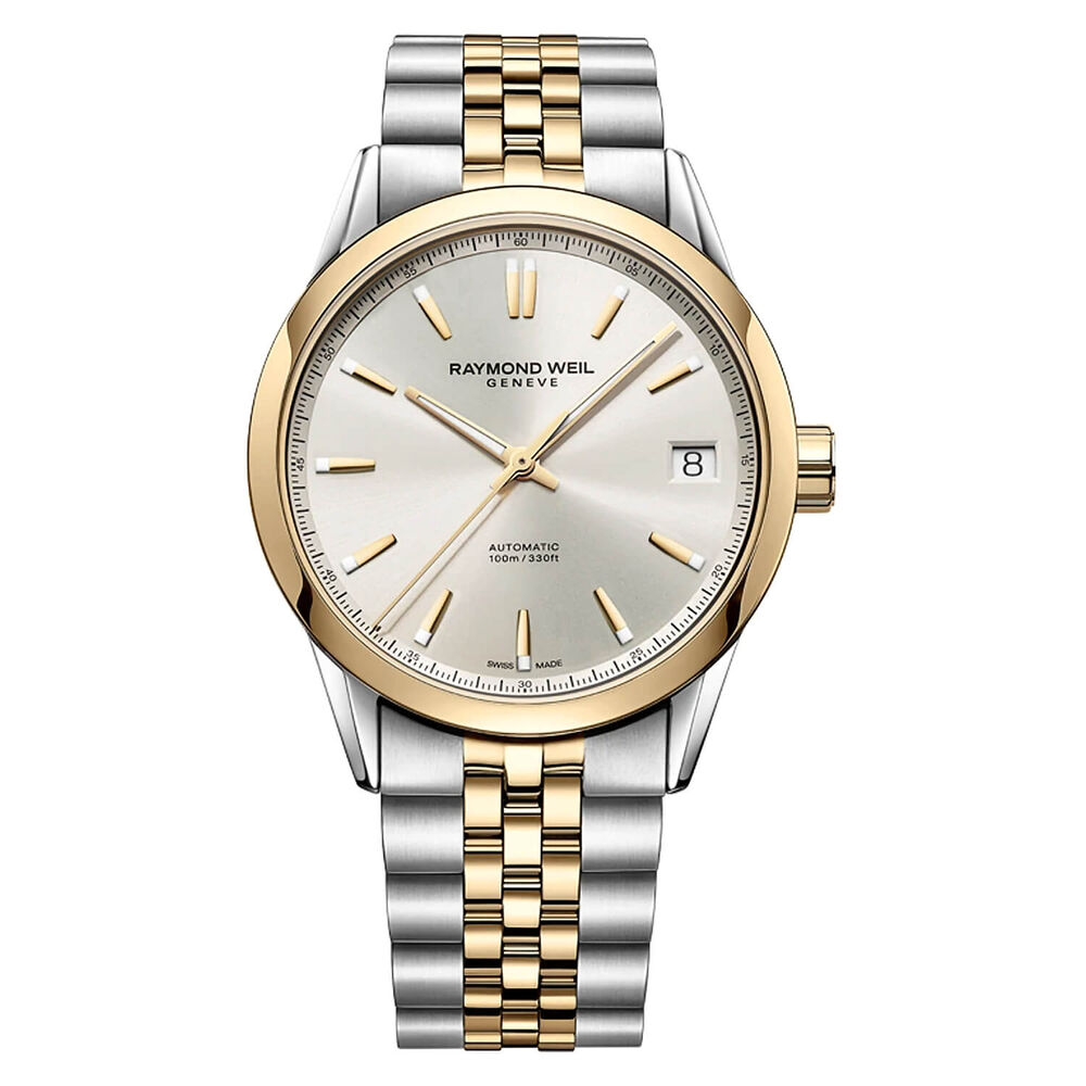 Raymond Weil Freelancer 40mm Silver Dial Two-tone Steel Bracelet Watch