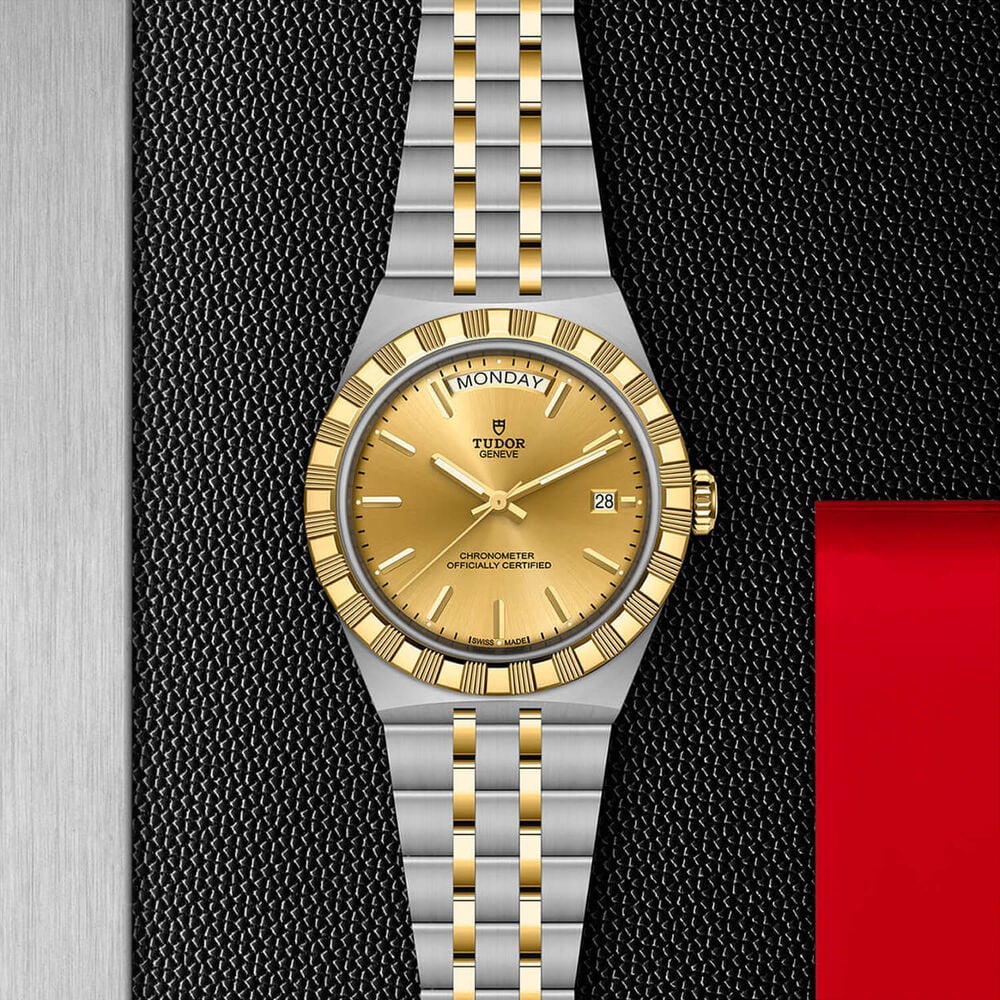 TUDOR Royal 40mm Champagne Dial Stainless Steel & Yellow Gold Bracelet Watch