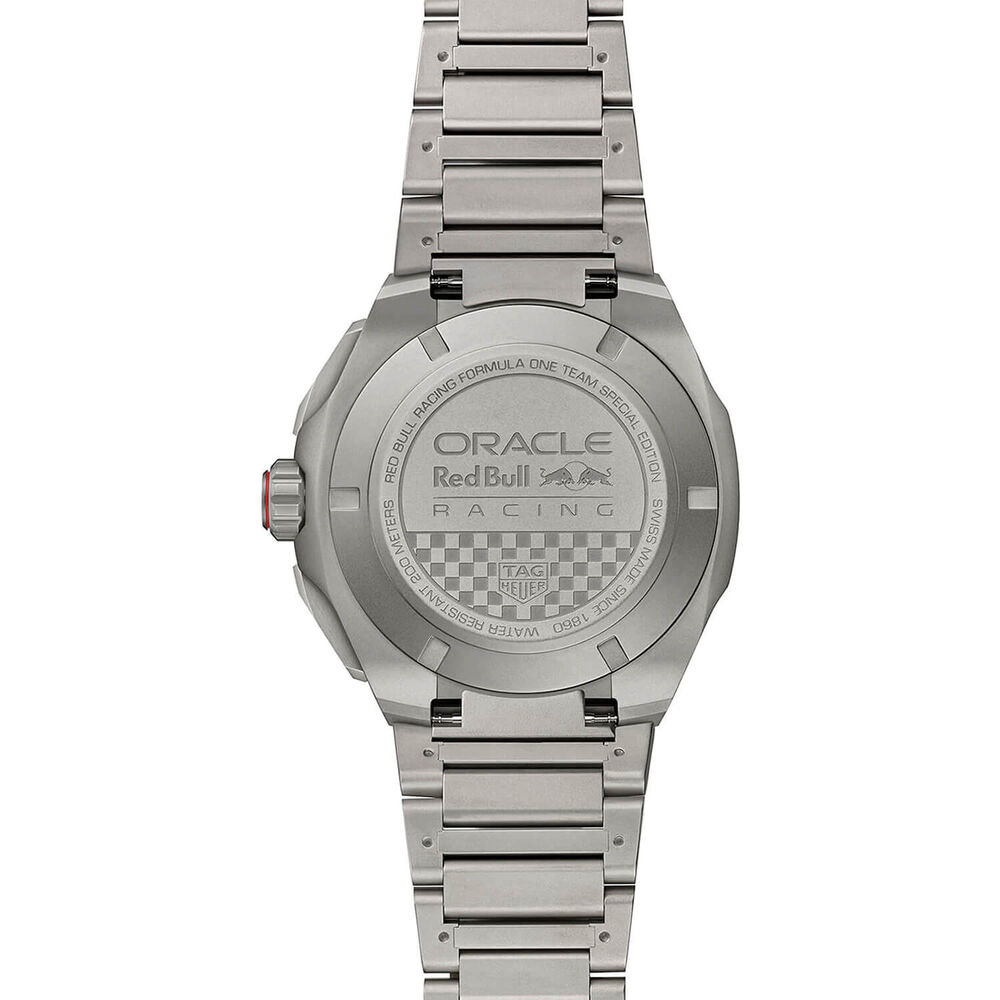 TAG Heuer Formula 1 Chronograph x Oracle Red Bull Racing 44mm Dial Titanium Bracelet Watch image number 4