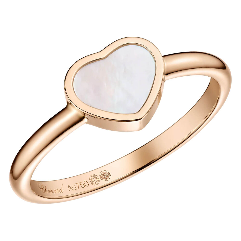 Chopard My Happy Hearts Mother of Pearl 18ct Rose Gold Ring image number 0