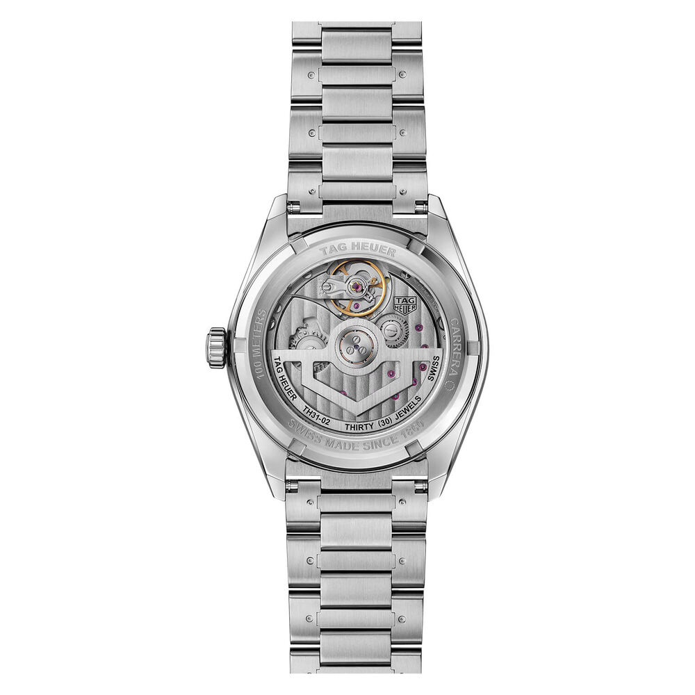 TAG Heuer Carrera Day-Date 41mm Green Dial Steel Bracelet Watch image number 3