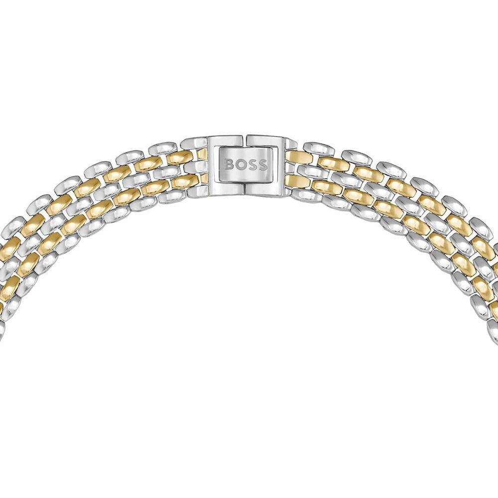BOSS Isla Two Toned IP Multi-Link Necklace image number 2