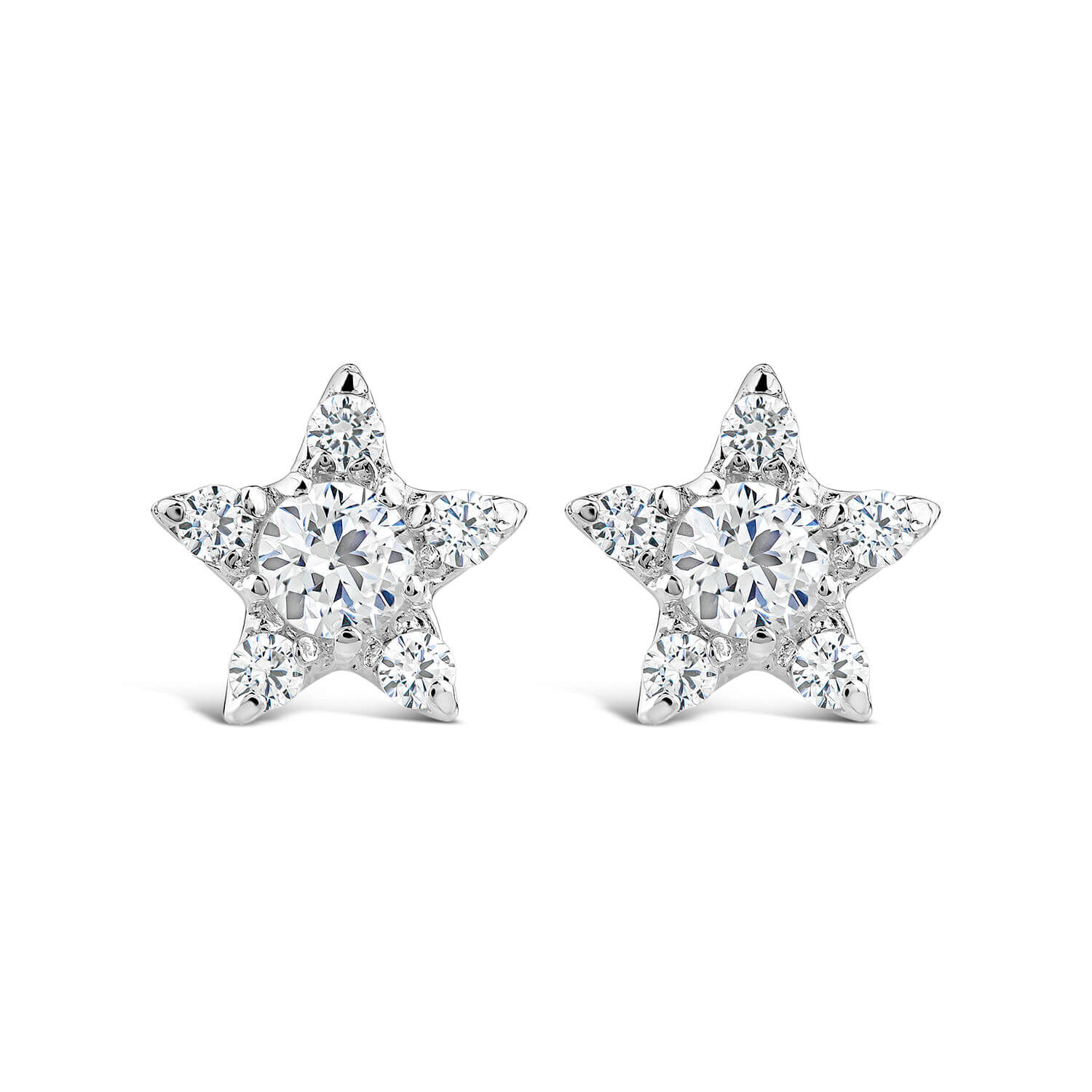 Star stud clearance earrings silver