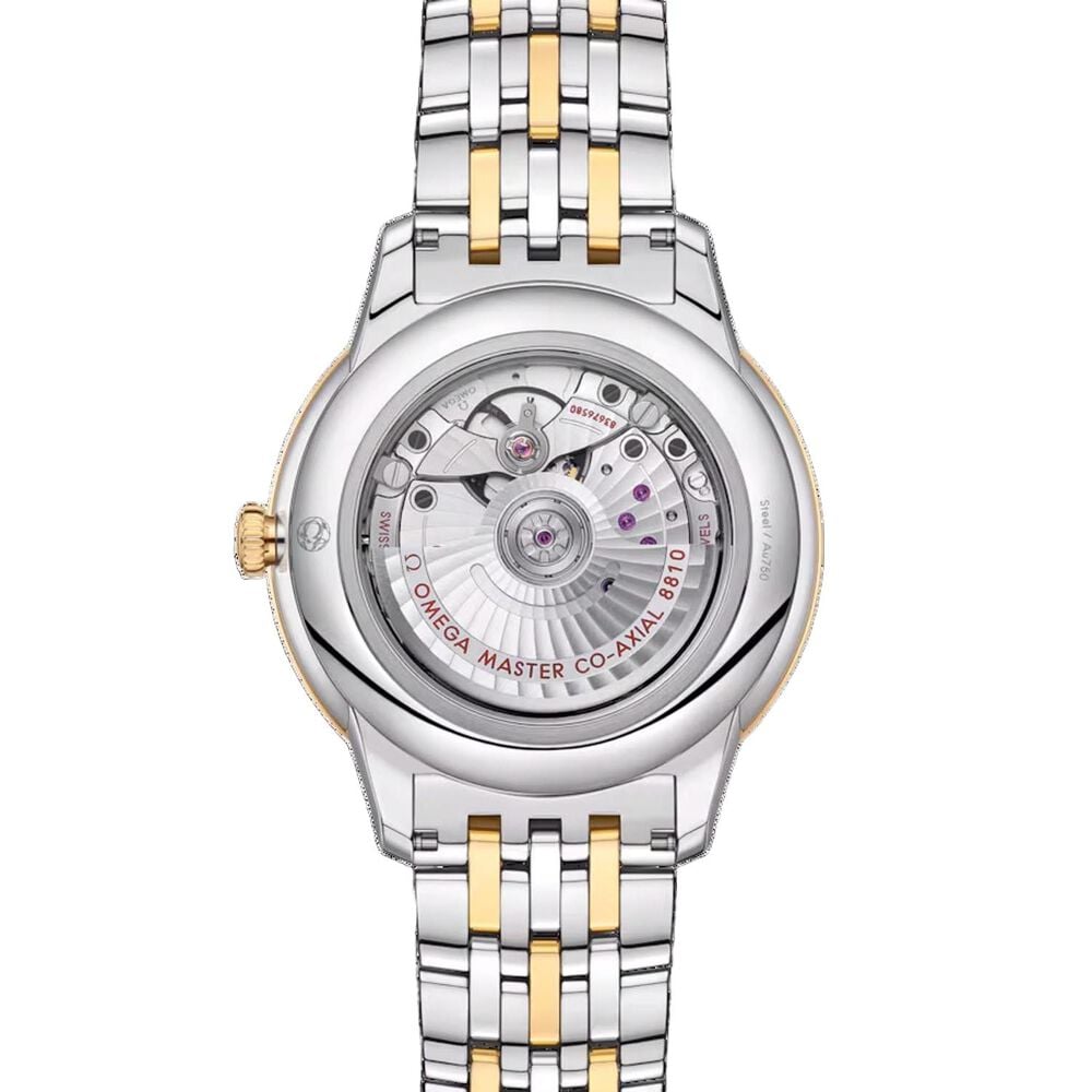 OMEGA De Ville Prestige 41mm Silver Dial 18k Yellow Gold & Steel Bracelet Watch image number 1