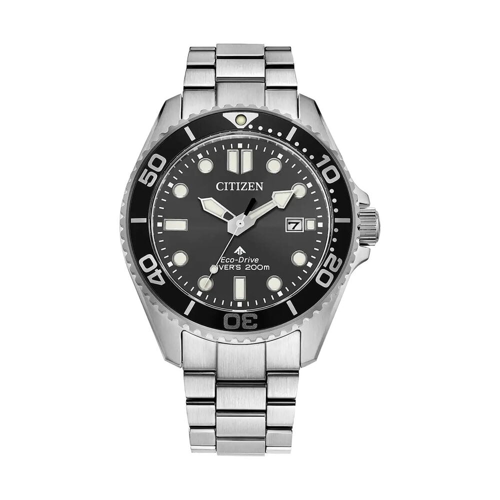 Citizen Promaster Diver 44mm Black Dial Stainless Steel Bracelet Watch image number 0