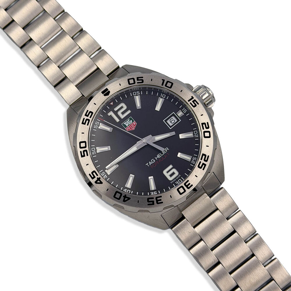 Pre-Owned TAG Heuer Formula 1 Date 41mm Black Dial Steel Bracelet Watch image number 1